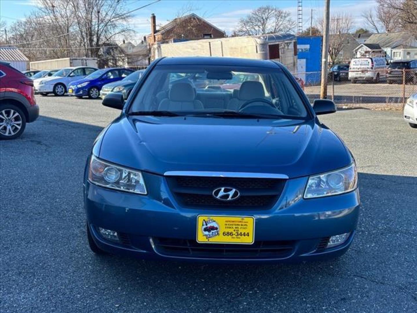 2006 Blue Hyundai SONATA GLS (5NPEU46C46H) with an 2.4L 4 Cylinder Fuel Injected engine, Automatic transmission, located at 50 Eastern Blvd., Essex, MD, 21221, (410) 686-3444, 39.304367, -76.484947 - Photo#7