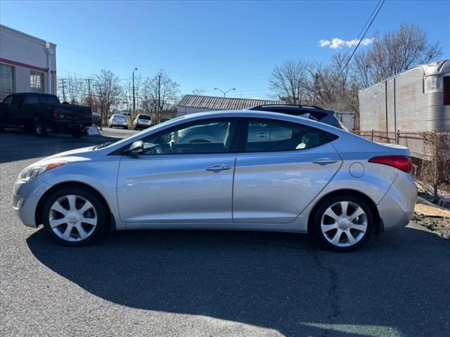 2012 Silver Hyundai ELANTRA Limited (5NPDH4AE6CH) with an 1.8L 1.8L I4 148hp 131ft. lbs. Sequential Fuel Injection engine, 6-Speed Shiftable Automatic transmission, located at 50 Eastern Blvd., Essex, MD, 21221, (410) 686-3444, 39.304367, -76.484947 - Photo#1