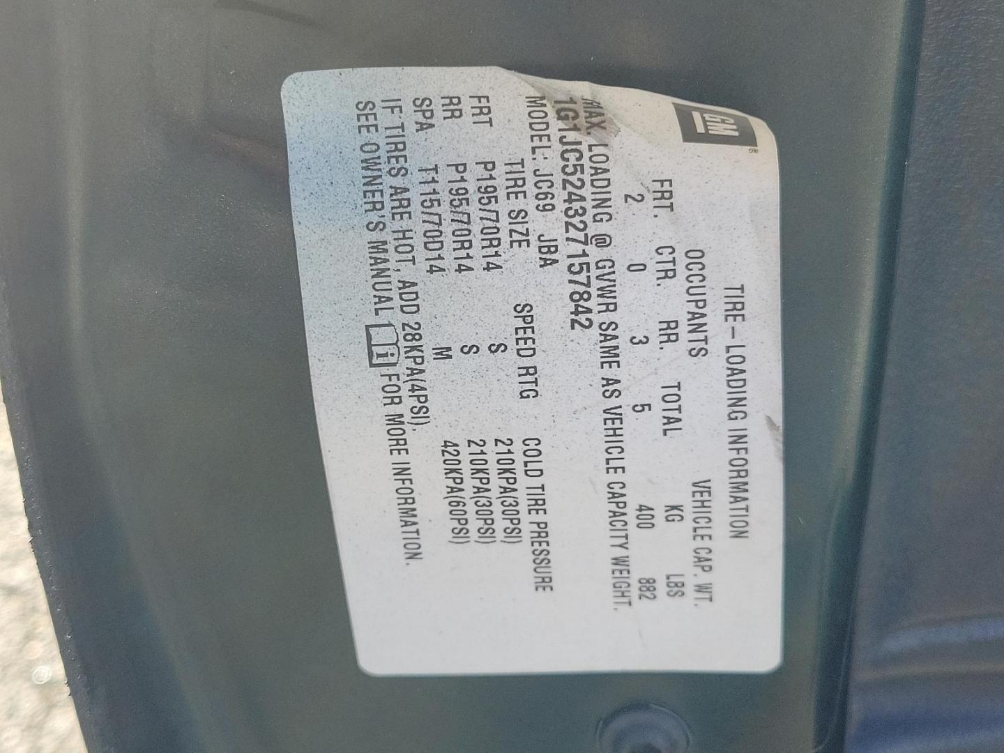 2002 Forest Green Metallic - 47U /Graphite - 12 Chevrolet Cavalier (1G1JC524327) with an 2.2L (134) SFI L4 2200 ENGINE engine, located at 50 Eastern Blvd., Essex, MD, 21221, (410) 686-3444, 39.304367, -76.484947 - Experience the appealing blend of practicality and performance in this 2002 Chevrolet Cavalier 4dr Sedan. Boasting a distinct Forest Green Metallic - 47U exterior, it turns heads with its timeless design and bold color. Plus, its Graphite - 12 interior offers uncompromised comfort and sophisticated - Photo#19