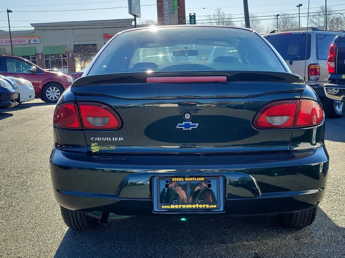 2002 Forest Green Metallic - 47U /Graphite - 12 Chevrolet Cavalier (1G1JC524327) with an 2.2L (134) SFI L4 2200 ENGINE engine, located at 50 Eastern Blvd., Essex, MD, 21221, (410) 686-3444, 39.304367, -76.484947 - Experience the appealing blend of practicality and performance in this 2002 Chevrolet Cavalier 4dr Sedan. Boasting a distinct Forest Green Metallic - 47U exterior, it turns heads with its timeless design and bold color. Plus, its Graphite - 12 interior offers uncompromised comfort and sophisticated - Photo#4