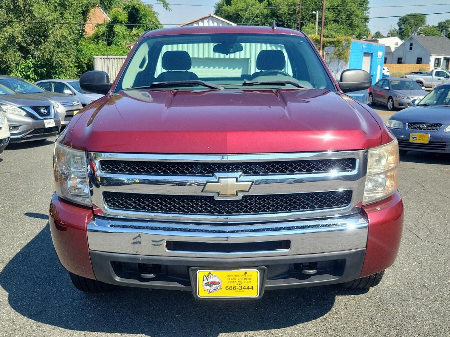 2009 Deep Ruby Metallic - 66U /Dark Titanium - 88B Chevrolet Silverado 1500 Work Truck (1GCEK14X59Z) with an ENGINE, VORTEC 4.3L V6 MFI engine, located at 50 Eastern Blvd., Essex, MD, 21221, (410) 686-3444, 39.304367, -76.484947 - Feast your eyes on this rugged 2009 Chevrolet Silverado 1500 Work Truck! Built to endure, the exterior is finished in a striking Deep Ruby Metallic (66U) which carries a touch of elegance alongside undeniable power. The interior complements the outer look beautifully, boasting a spacious Dark Titani - Photo#1