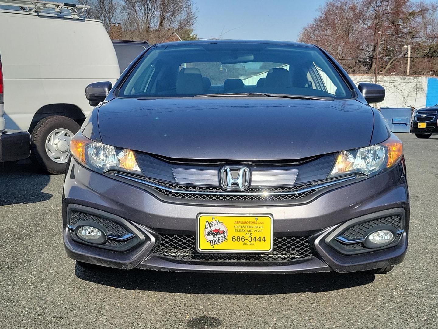 2015 Modern Steel Metallic - GX /Gray - GR Honda Civic Coupe EX-L (2HGFG3B05FH) with an Engine: 1.8L I-4 SOHC 16-Valve i-VTEC engine, located at 50 Eastern Blvd., Essex, MD, 21221, (410) 686-3444, 39.304367, -76.484947 - Experience superior performance and stylish comfort with the 2015 Honda Civic Coupe EX-L. Dressed elegantly in a modern steel metallic GX exterior, this coupe boasts a slick design that never goes unnoticed. Its inviting interior is swathed in refined gray tones, presenting a harmonious blend of sty - Photo#1