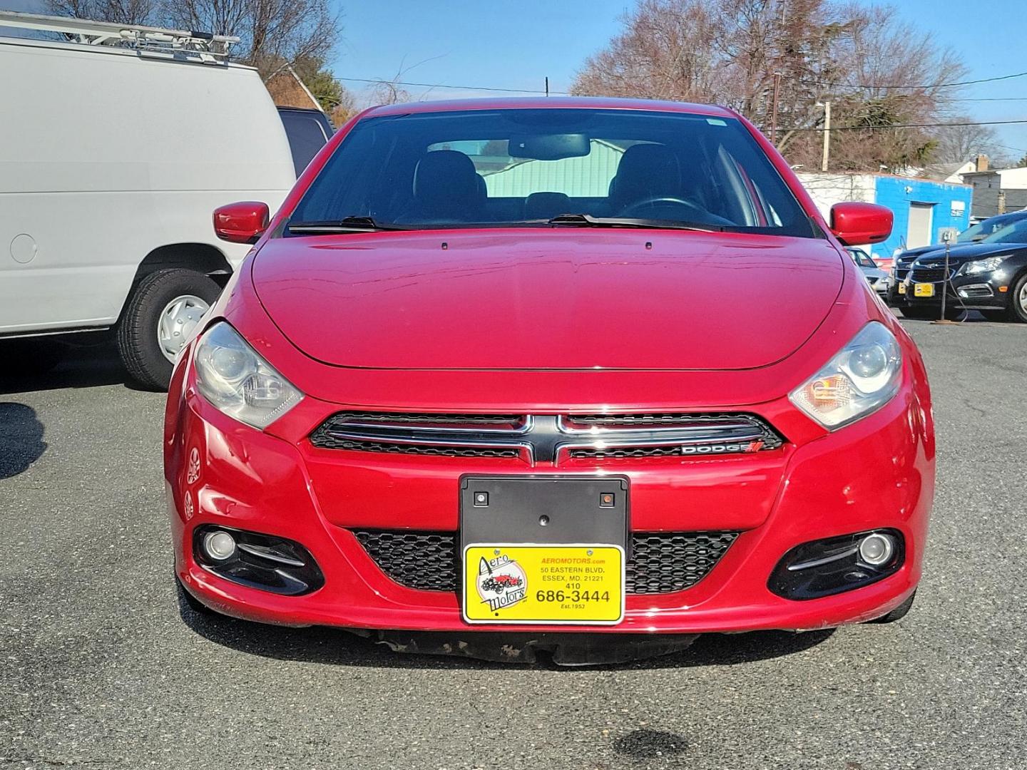 2013 Redline 2-Coat Pearl - PRM /Black - E7X9 Dodge Dart Limited (1C3CDFCA4DD) with an 2.0L I4 DOHC ENGINE engine, located at 50 Eastern Blvd., Essex, MD, 21221, (410) 686-3444, 39.304367, -76.484947 - Experience the perfect combination of power, style, and comfort with this 2013 Dodge Dart Limited 4dr sdn limited. Showcased in a vibrant Redline 2-coat Pearl Exterior with a sleek black interior, it is sure to make a bold statement on any road. Under the hood lies a robust 2.0L I4 DOHC Engine promi - Photo#1