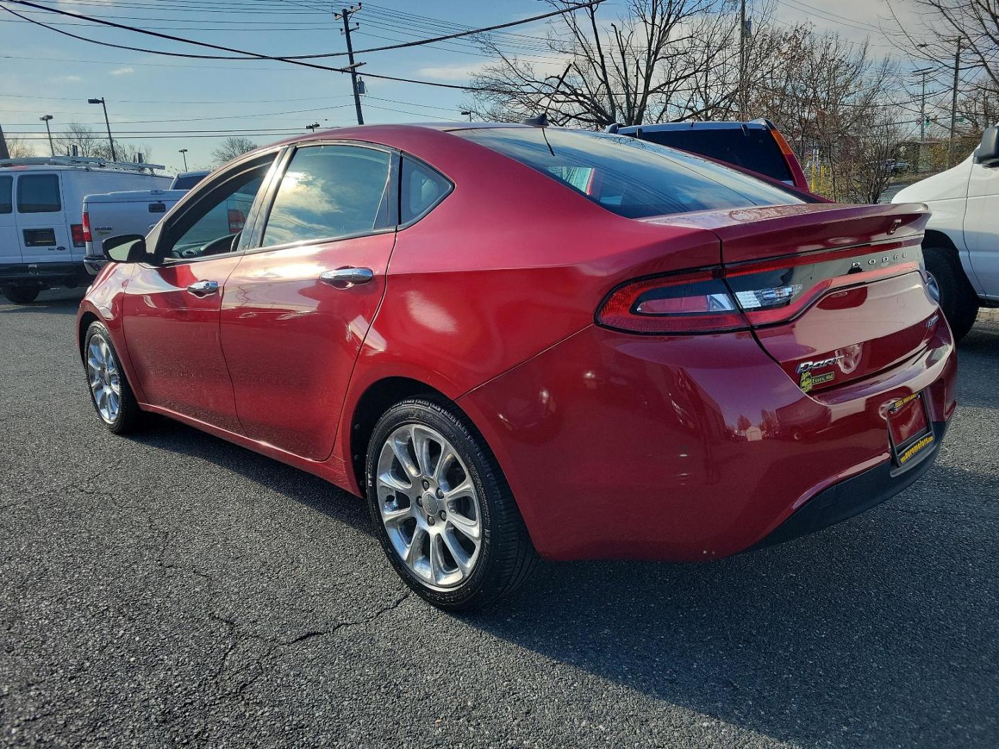 2013 Redline 2-Coat Pearl - PRM /Black - E7X9 Dodge Dart Limited (1C3CDFCA4DD) with an 2.0L I4 DOHC ENGINE engine, located at 50 Eastern Blvd., Essex, MD, 21221, (410) 686-3444, 39.304367, -76.484947 - Experience the perfect combination of power, style, and comfort with this 2013 Dodge Dart Limited 4dr sdn limited. Showcased in a vibrant Redline 2-coat Pearl Exterior with a sleek black interior, it is sure to make a bold statement on any road. Under the hood lies a robust 2.0L I4 DOHC Engine promi - Photo#5