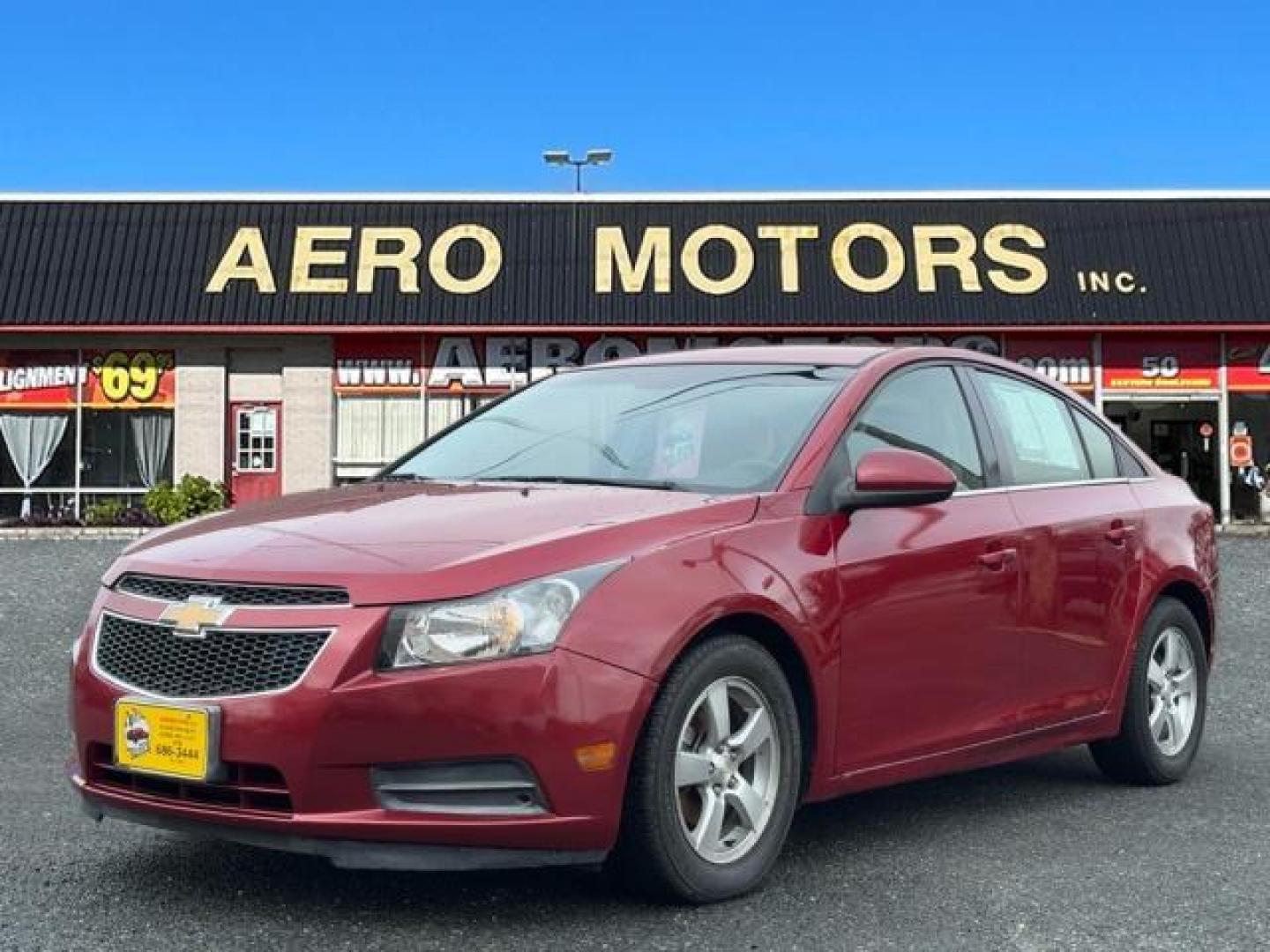 2011 Red Chevrolet Cruze LT (1G1PF5S95B7) with an 1.4L 4 Cylinder Sequential-Port F.I. engine, Automatic transmission, located at 50 Eastern Blvd., Essex, MD, 21221, (410) 686-3444, 39.304367, -76.484947 - Photo#0