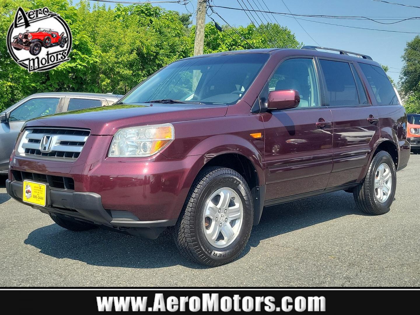 2008 Dark Cherry Pearl - RE /Gray - GR Honda Pilot VP (5FNYF182X8B) with an 3.5L SOHC MPFI 24-valve VTEC V6 engine engine, located at 50 Eastern Blvd., Essex, MD, 21221, (410) 686-3444, 39.304367, -76.484947 - Experience a superior ride with this gorgeous 2008 Honda Pilot VP, donned in a striking maroon exterior. This legendary SUV, equipped with a robust 3.5l SOHC MPFI 24-valve VTEC V6 engine, ensures a smooth yet spirited performance that Honda is renowned for. This 4WD marvel is designed for those who - Photo#0