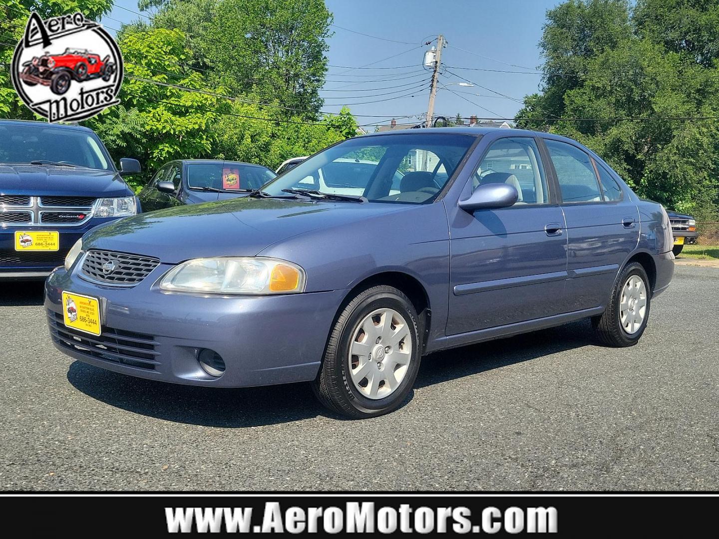 2000 Deja Blue Metallic - BT1 /Stone - X Nissan Sentra GXE (3N1CB51D2YL) with an 1.8L DOHC 16-valve 4-cyl engine engine, located at 50 Eastern Blvd., Essex, MD, 21221, (410) 686-3444, 39.304367, -76.484947 - Introducing the 2000 Nissan Sentra, a blend of performance, functionality, and style. This compact sedan, a standout in its class, boasts a stunning blue exterior that adds a pop of colour to its well-crafted aesthetic. The Sentra is equipped with advanced Japanese engineering known for reliability - Photo#0