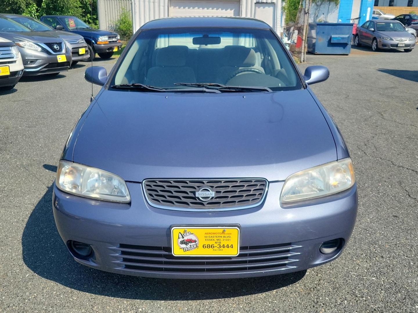 2000 Deja Blue Metallic - BT1 /Stone - X Nissan Sentra GXE (3N1CB51D2YL) with an 1.8L DOHC 16-valve 4-cyl engine engine, located at 50 Eastern Blvd., Essex, MD, 21221, (410) 686-3444, 39.304367, -76.484947 - Introducing the 2000 Nissan Sentra, a blend of performance, functionality, and style. This compact sedan, a standout in its class, boasts a stunning blue exterior that adds a pop of colour to its well-crafted aesthetic. The Sentra is equipped with advanced Japanese engineering known for reliability - Photo#1