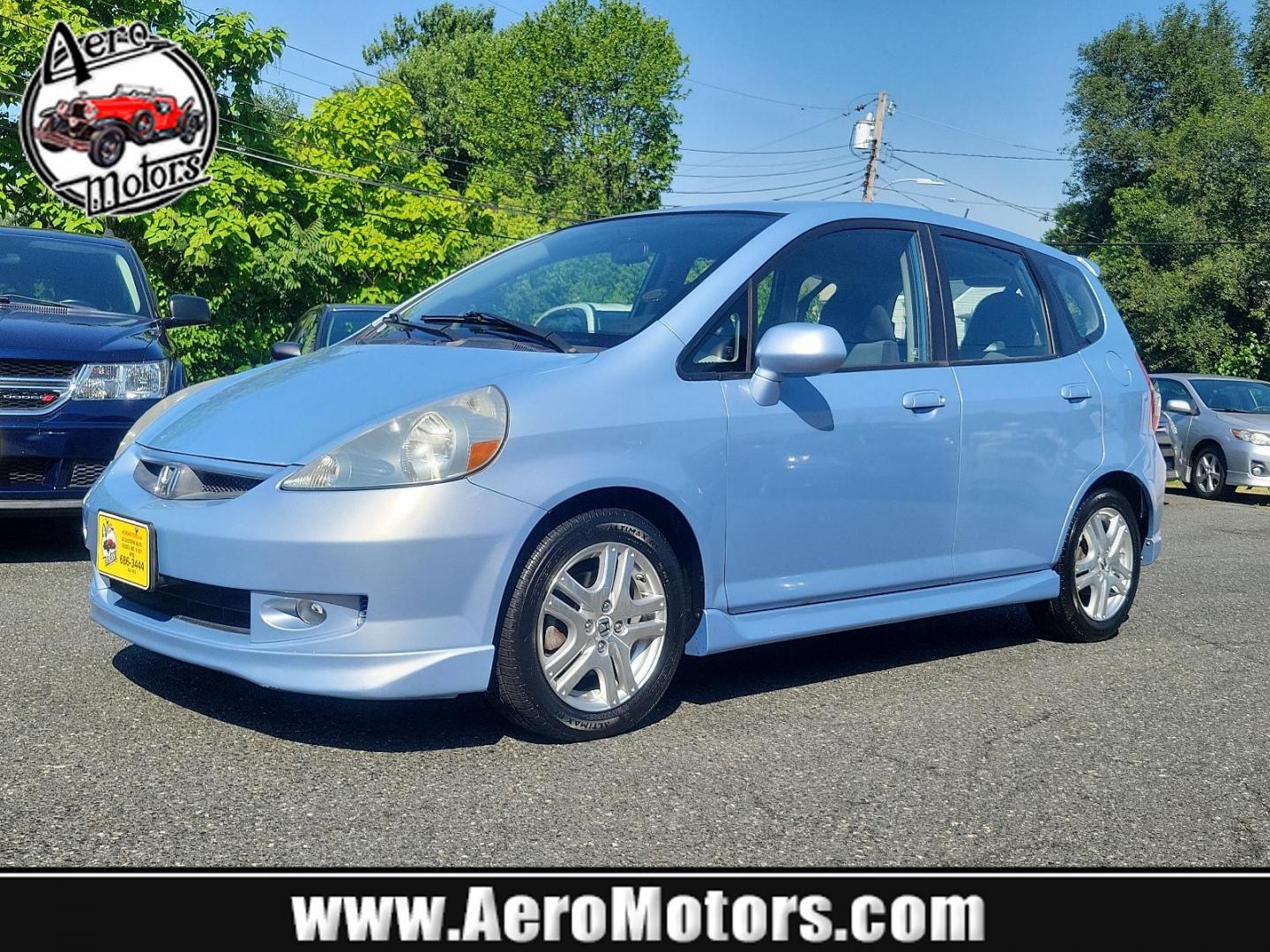 2008 Tidewater Blue Metallic - BU /Black - BK Honda Fit Sport (JHMGD38678S) with an 1.5L SOHC MPFI 16-valve VTEC I4 engine engine, located at 50 Eastern Blvd., Essex, MD, 21221, (410) 686-3444, 39.304367, -76.484947 - Introducing the 2008 Honda Fit Sport 5dr hb auto sport, a perfect blend of efficiency, power, and style. Hued in a striking blue exterior, this compact yet powerful car is a versatile choice for city dwellers and road-trip enthusiasts alike. Powered by a 1.5l sohc mpfi 16-valve vtec i4 engine, it dy - Photo#0