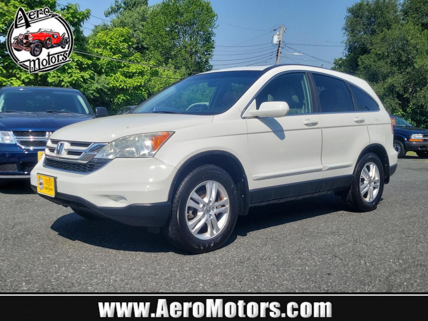 2011 Taffeta White - WH /Gray - GR Honda CR-V EX-L (5J6RE4H71BL) with an 2.4L DOHC MPFI 16-valve i-VTEC I4 engine engine, located at 50 Eastern Blvd., Essex, MD, 21221, (410) 686-3444, 39.304367, -76.484947 - Photo#0