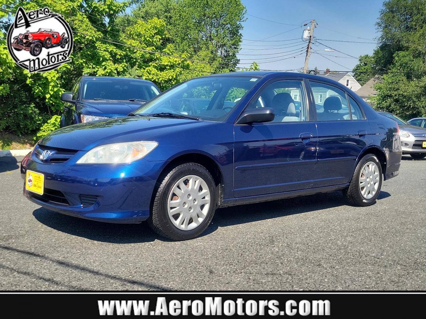 2004 Blue Pearl - BL /Gray - GR Honda Civic LX (2HGES16524H) with an 1.7L SOHC MPFI 16-valve I4 engine engine, located at 50 Eastern Blvd., Essex, MD, 21221, (410) 686-3444, 39.304367, -76.484947 - Photo#0