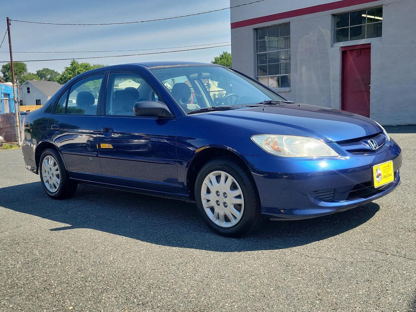 2004 Blue Pearl - BL /Gray - GR Honda Civic LX (2HGES16524H) with an 1.7L SOHC MPFI 16-valve I4 engine engine, located at 50 Eastern Blvd., Essex, MD, 21221, (410) 686-3444, 39.304367, -76.484947 - Photo#2