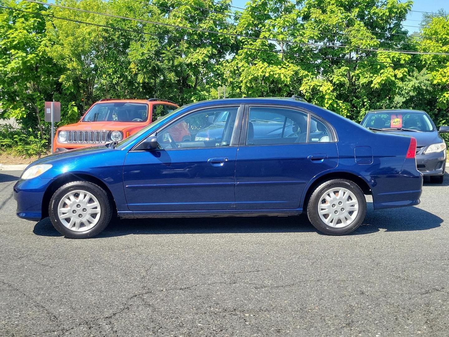 2004 Blue Pearl - BL /Gray - GR Honda Civic LX (2HGES16524H) with an 1.7L SOHC MPFI 16-valve I4 engine engine, located at 50 Eastern Blvd., Essex, MD, 21221, (410) 686-3444, 39.304367, -76.484947 - Photo#6