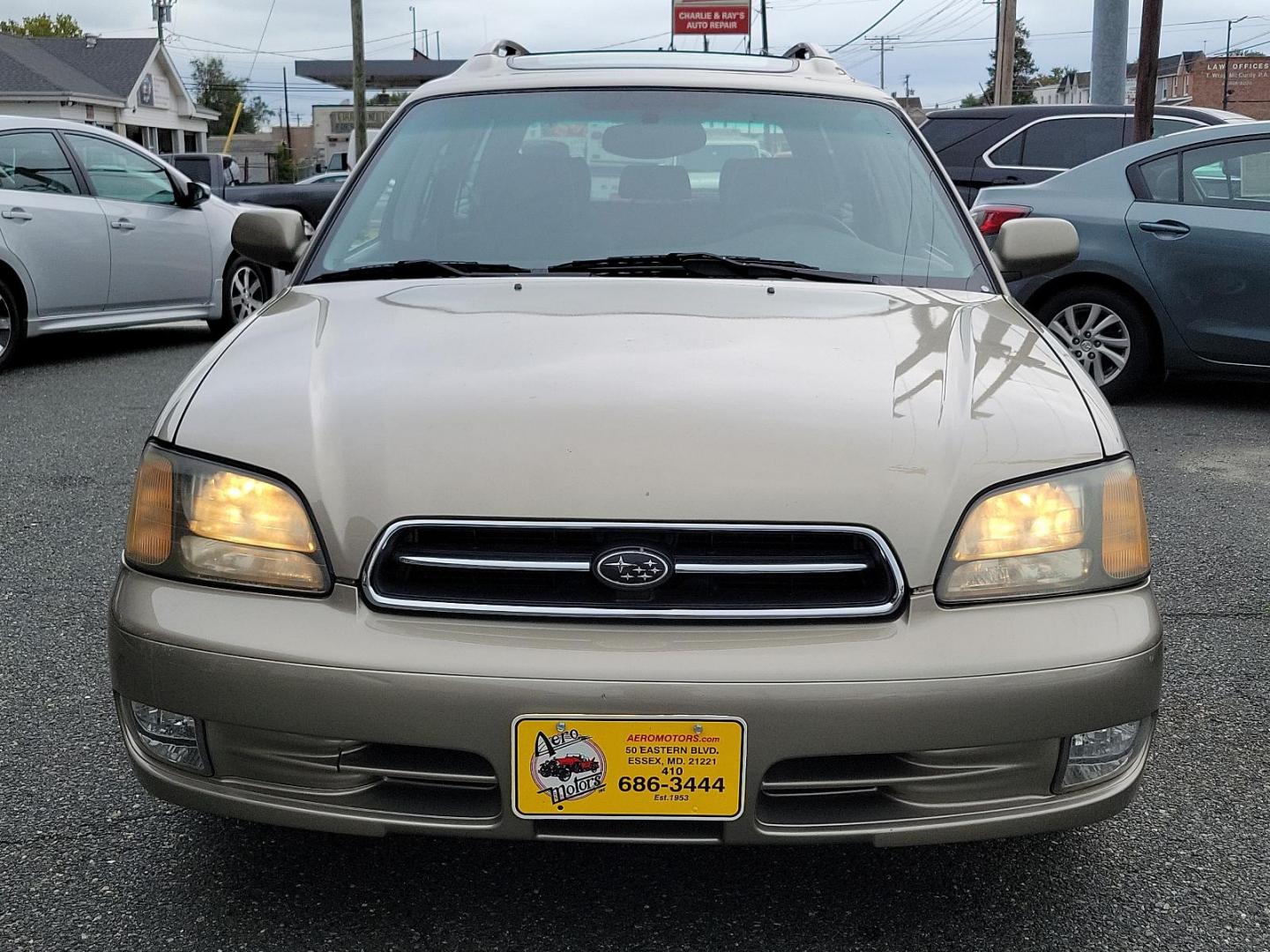 2002 Titanium Pearl - /Dark Gray - Subaru Legacy Wagon GT (4S3BH645527) with an 2.5L SOHC SMPI 16-valve 4-cyl horizontally opposed boxer engine engine, located at 50 Eastern Blvd., Essex, MD, 21221, (410) 686-3444, 39.304367, -76.484947 - Discover the joy of driving in this impressively maintained 2002 Subaru Legacy Wagon GT. Bathed in a sophisticated champagne exterior, this 5-door automatic vehicle boasts both style and durability. At its heart is a powerful 2.5L SOHC SMPI 16-valve 4-cylinder horizontally opposed boxer engine that - Photo#1