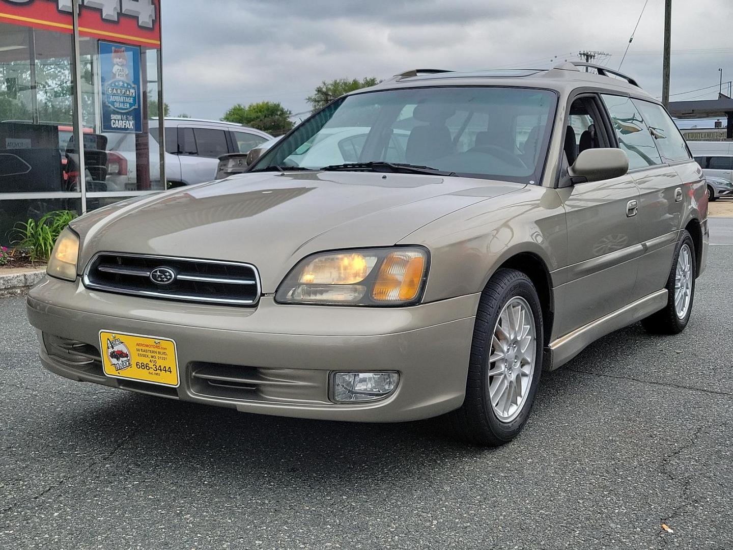 2002 Titanium Pearl - /Dark Gray - Subaru Legacy Wagon GT (4S3BH645527) with an 2.5L SOHC SMPI 16-valve 4-cyl horizontally opposed boxer engine engine, located at 50 Eastern Blvd., Essex, MD, 21221, (410) 686-3444, 39.304367, -76.484947 - Discover the joy of driving in this impressively maintained 2002 Subaru Legacy Wagon GT. Bathed in a sophisticated champagne exterior, this 5-door automatic vehicle boasts both style and durability. At its heart is a powerful 2.5L SOHC SMPI 16-valve 4-cylinder horizontally opposed boxer engine that - Photo#2