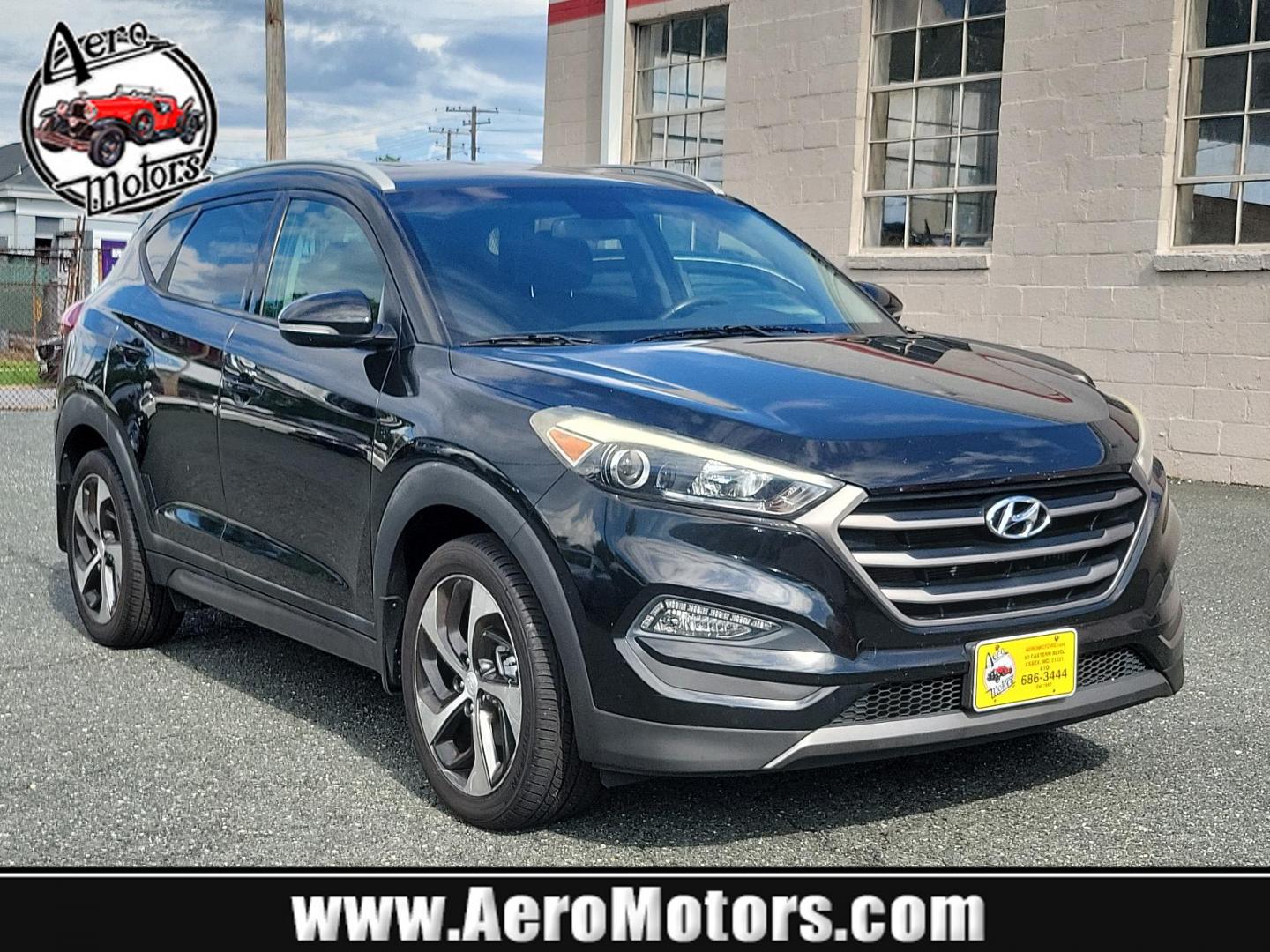 2016 Ash Black - TCM /Black - TRY Hyundai Tucson Sport (KM8J33A27GU) with an Engine: 1.6L GDI Turbo 4-Cylinder engine, located at 50 Eastern Blvd., Essex, MD, 21221, (410) 686-3444, 39.304367, -76.484947 - Experience the perfect blend of performance, comfort, and style with this carefully maintained 2016 Hyundai Tucson Sport FWD 4dr sport. Adorned in a timeless Ash Black exterior, this car stands out with its sleek, modern design. Inside, you're greeted with a matching black interior that exudes an au - Photo#0