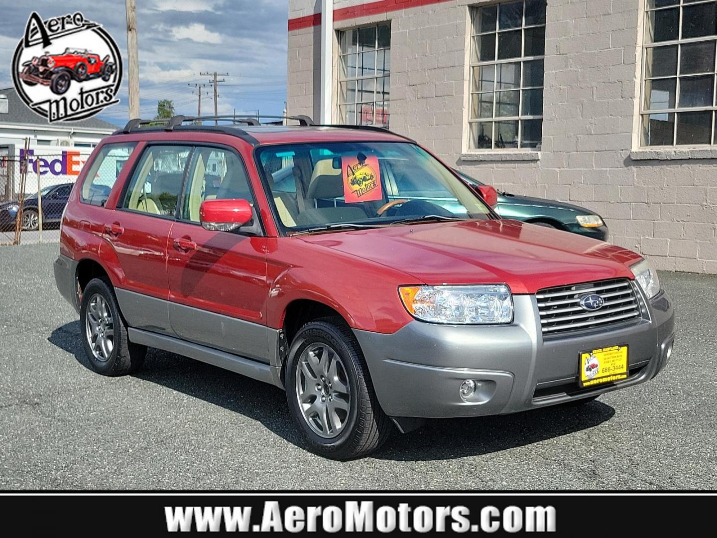 2007 Garnet Red Pearl - RE1 /Beige - BGE Subaru Forester X L.L. Bean Ed (JF1SG67637H) with an 2.5L SOHC SMPI 16-valve 4-cyl boxer engine engine, located at 50 Eastern Blvd., Essex, MD, 21221, (410) 686-3444, 39.304367, -76.484947 - Experience the fusion of class, style, and performance with this 2007 Subaru Forester X L.L. Bean Edition. Boasting a striking garnet red pearl exterior, this all-wheel-drive 4-door SUV is designed to make a statement. At the heart of this beauty lies a 2.5L SOHC SMPI 16-valve 4-cylinder boxer engin - Photo#0