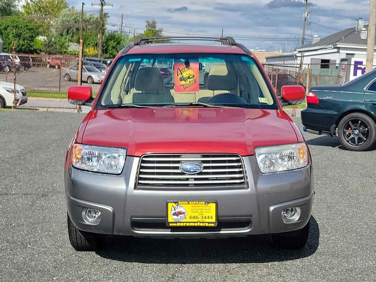 2007 Garnet Red Pearl - RE1 /Beige - BGE Subaru Forester X L.L. Bean Ed (JF1SG67637H) with an 2.5L SOHC SMPI 16-valve 4-cyl boxer engine engine, located at 50 Eastern Blvd., Essex, MD, 21221, (410) 686-3444, 39.304367, -76.484947 - Experience the fusion of class, style, and performance with this 2007 Subaru Forester X L.L. Bean Edition. Boasting a striking garnet red pearl exterior, this all-wheel-drive 4-door SUV is designed to make a statement. At the heart of this beauty lies a 2.5L SOHC SMPI 16-valve 4-cylinder boxer engin - Photo#1