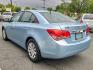 2011 Ice Blue Metallic - GLF /Jet Black/Medium Titanium - AFB Chevrolet Cruze LS (1G1PC5SH7B7) with an ENGINE, ECOTEC 1.8L VARIABLE VALVE TIMING DOHC 4-CYLINDER SEQUENTIAL MFI engine, located at 50 Eastern Blvd., Essex, MD, 21221, (410) 686-3444, 39.304367, -76.484947 - Immerse yourself in the captivating allure of this 2011 Chevrolet Cruze LS 4dr Sedan LS. Designed with a stylish Ice Blue Metallic exterior, it's sure to turn heads wherever it goes. The roomy inside, adorned with a tasteful Jet Black/Medium Titanium interior, blends sophistication and comfort to cr - Photo#3