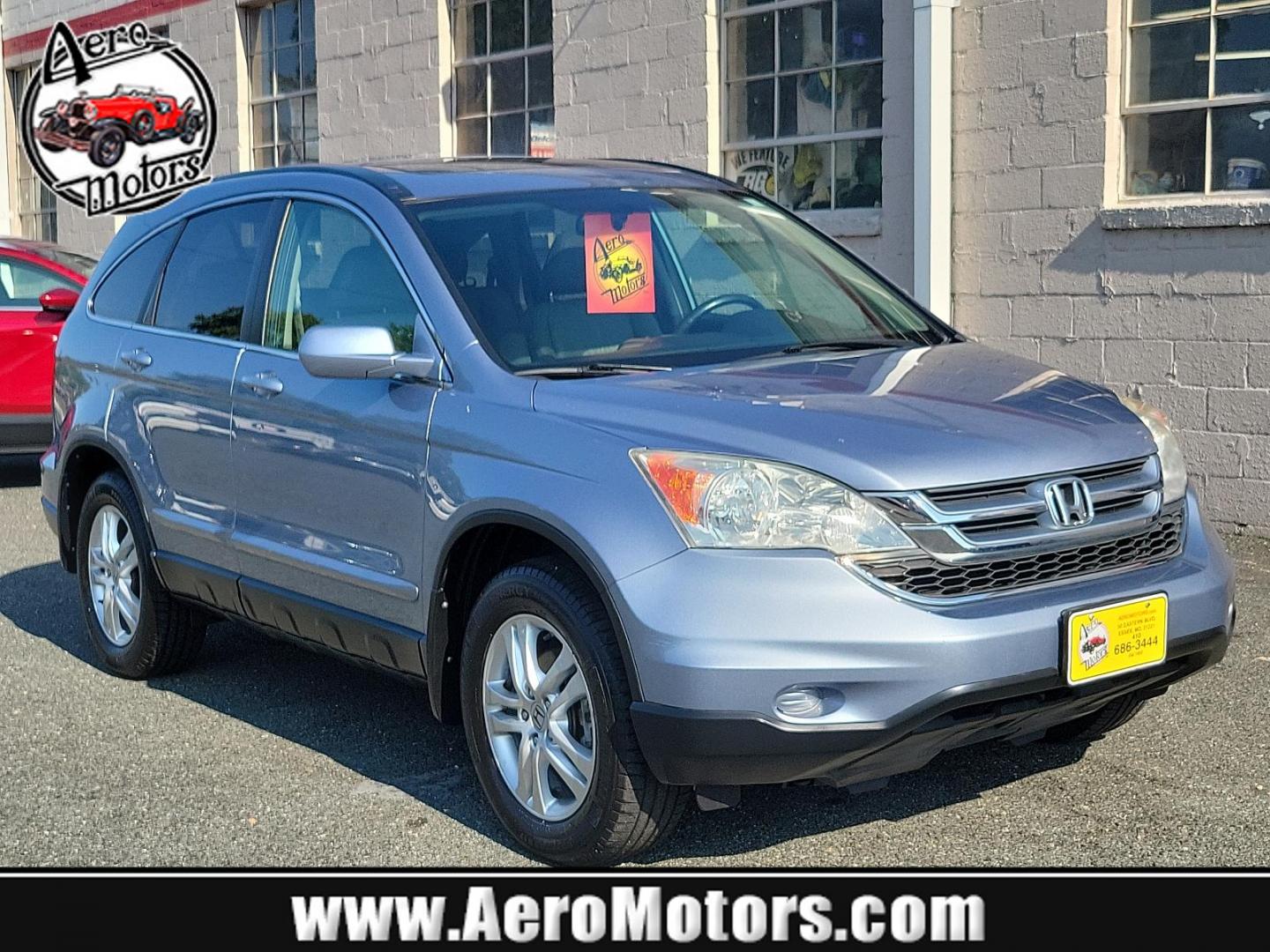 2010 Glacier Blue Metallic - BL /Gray - GR Honda CR-V EX-L (5J6RE4H79AL) with an 2.4L DOHC MPFI 16-valve i-VTEC I4 engine engine, located at 50 Eastern Blvd., Essex, MD, 21221, (410) 686-3444, 39.304367, -76.484947 - Presenting a stunning 2010 Honda CR-V EX-L 4WD for sale. This meticulously maintained SUV effortlessly combines superior driving performance with unmatched comfort. Housed under the tastefully designed glacier blue metallic exterior is a powerful 2.4L DOHC MPFI 16-valve i-VTEC i4 engine, known for i - Photo#0