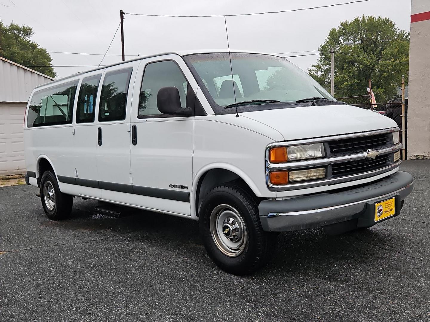 1999 Summit White - 50U /Medium Gray - 92 Chevrolet Express Van (1GAHG39R0X1) with an HD 5.7L (350) SFI V8 VORTEC ENGINE engine, located at 50 Eastern Blvd., Essex, MD, 21221, (410) 686-3444, 39.304367, -76.484947 - Meet the 1999 Chevrolet Express Van 3500, an absolute classic exuding supreme charm. It sports a sleek Summit White - 50U exterior trimmed with a stylish Medium Gray - 92 interior, a timeless color scheme that promises a striking road presence. Nestled under the hood is a robust HD 5.7L (350) SFI V8 - Photo#2