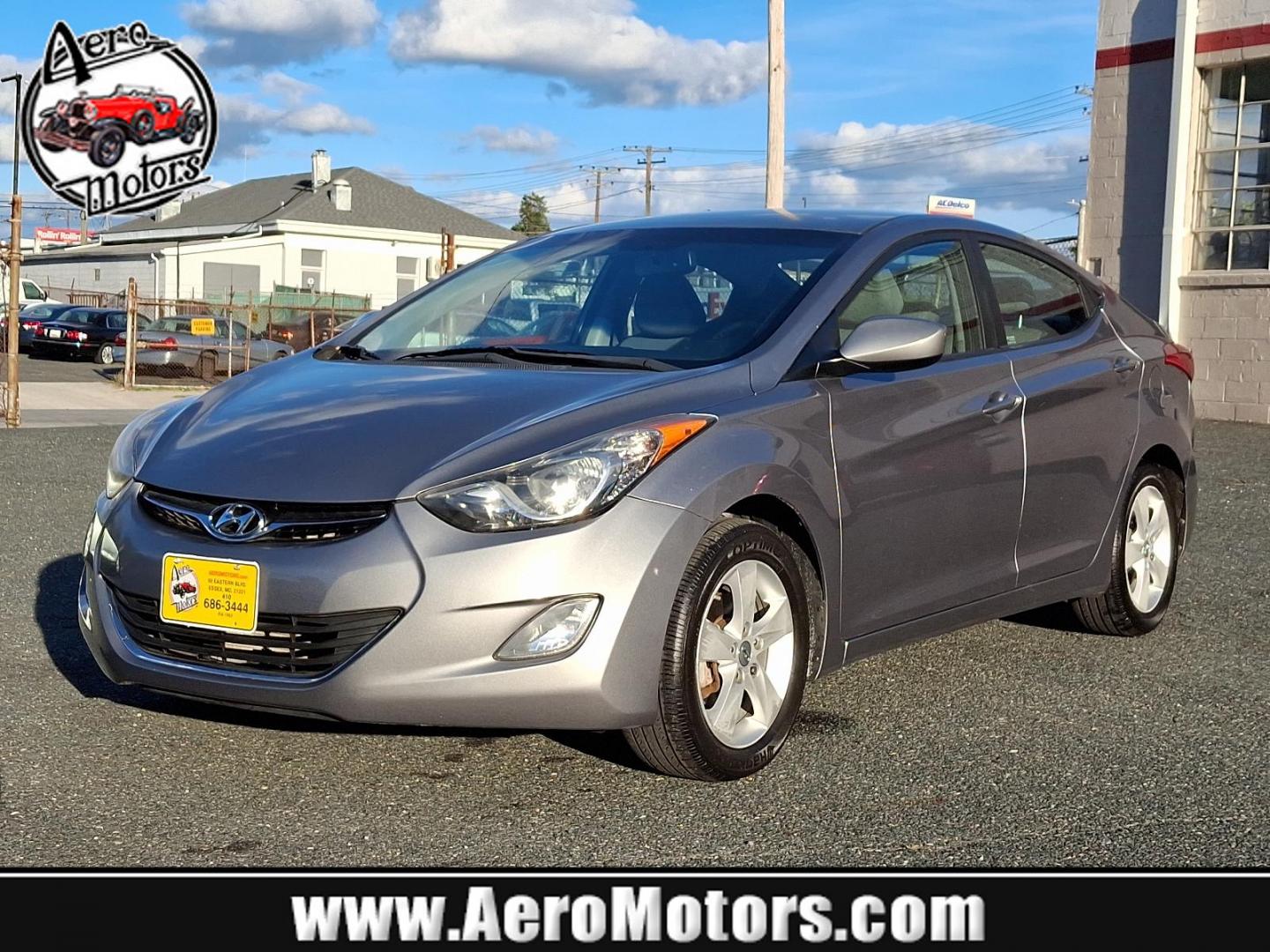 2013 Titanium Gray Metallic - N5S /Gray - RAS Hyundai Elantra GLS PZEV (KMHDH4AE6DU) with an 1.8L DOHC MPFI D-CVVT 16-valve I4 engine engine, located at 50 Eastern Blvd., Essex, MD, 21221, (410) 686-3444, 39.304367, -76.484947 - Elevate your driving experience with this sleek 2013 Hyundai Elantra GLS PZEV. Radiating an alluring sense of sophistication, it boasts a titanium gray metallic exterior complemented beautifully by a tastefully subdued gray interior. Powered by a robust 1.8L DOHC MPFI D-CVVT 16-valve I4 engine, this - Photo#0