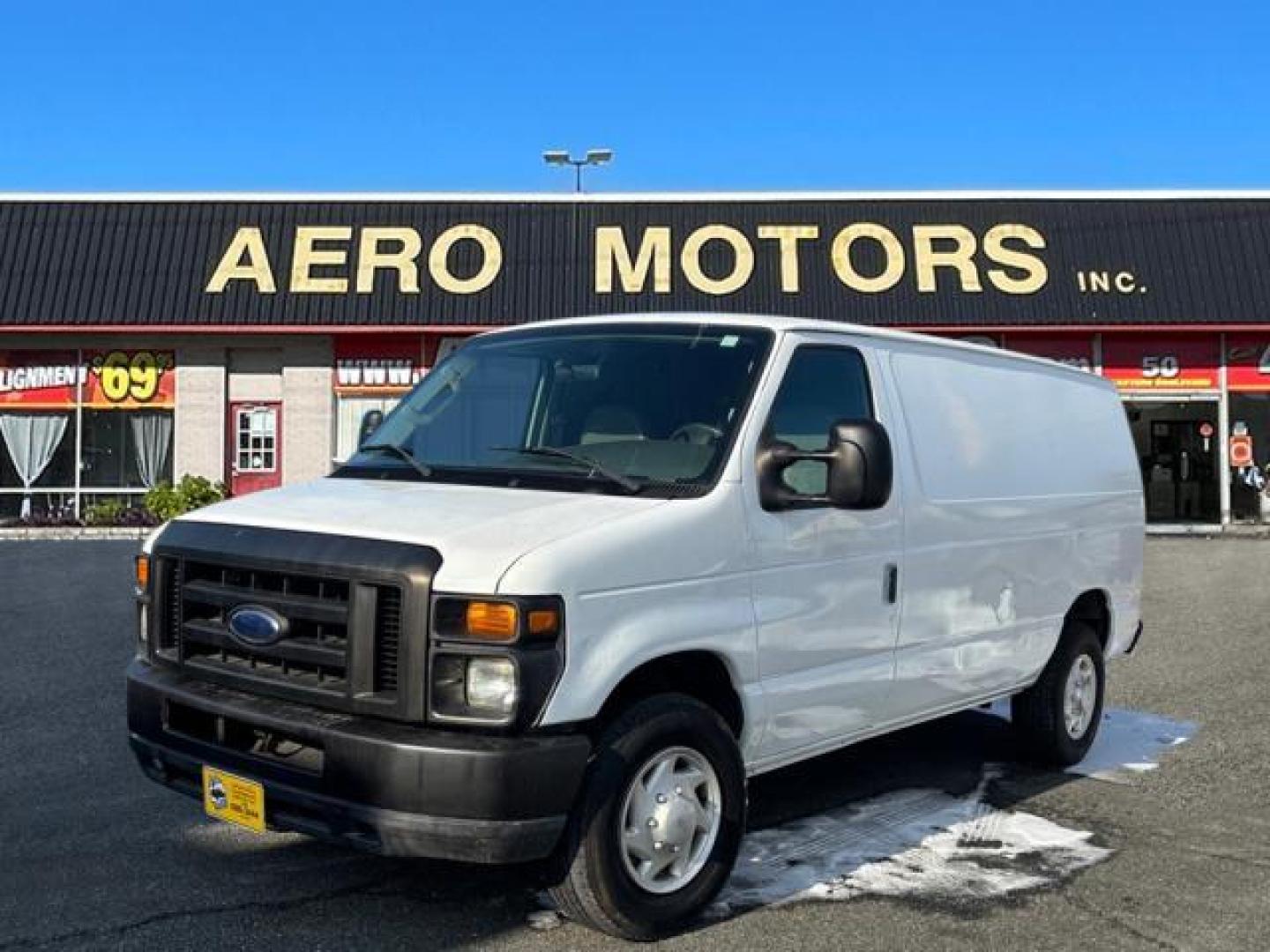 2008 White Ford E-Series E-250 (1FTNE24W08D) with an 4.6L 8 Cylinder Sequential-Port F.I. engine, Automatic transmission, located at 50 Eastern Blvd., Essex, MD, 21221, (410) 686-3444, 39.304367, -76.484947 - Photo#0