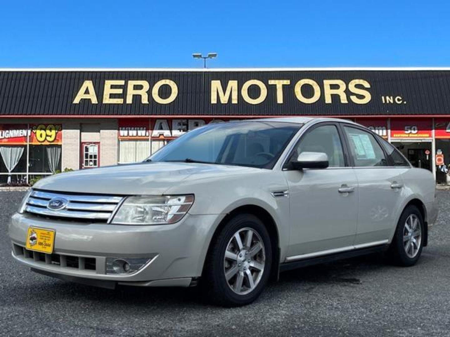 2008 Tan Ford Taurus SEL (1FAHP24WX8G) with an 3.5L 6 Cylinder Sequential-Port F.I. engine, Automatic transmission, located at 50 Eastern Blvd., Essex, MD, 21221, (410) 686-3444, 39.304367, -76.484947 - Photo#0