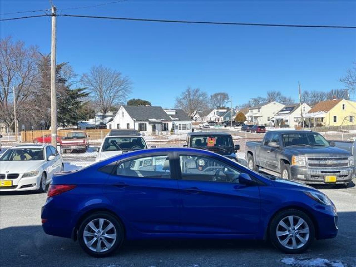 2012 Blue Hyundai ACCENT GLS (KMHCU4AE4CU) with an 1.6L 4 Cylinder Fuel Injected engine, Not Specified transmission, located at 50 Eastern Blvd., Essex, MD, 21221, (410) 686-3444, 39.304367, -76.484947 - Photo#5