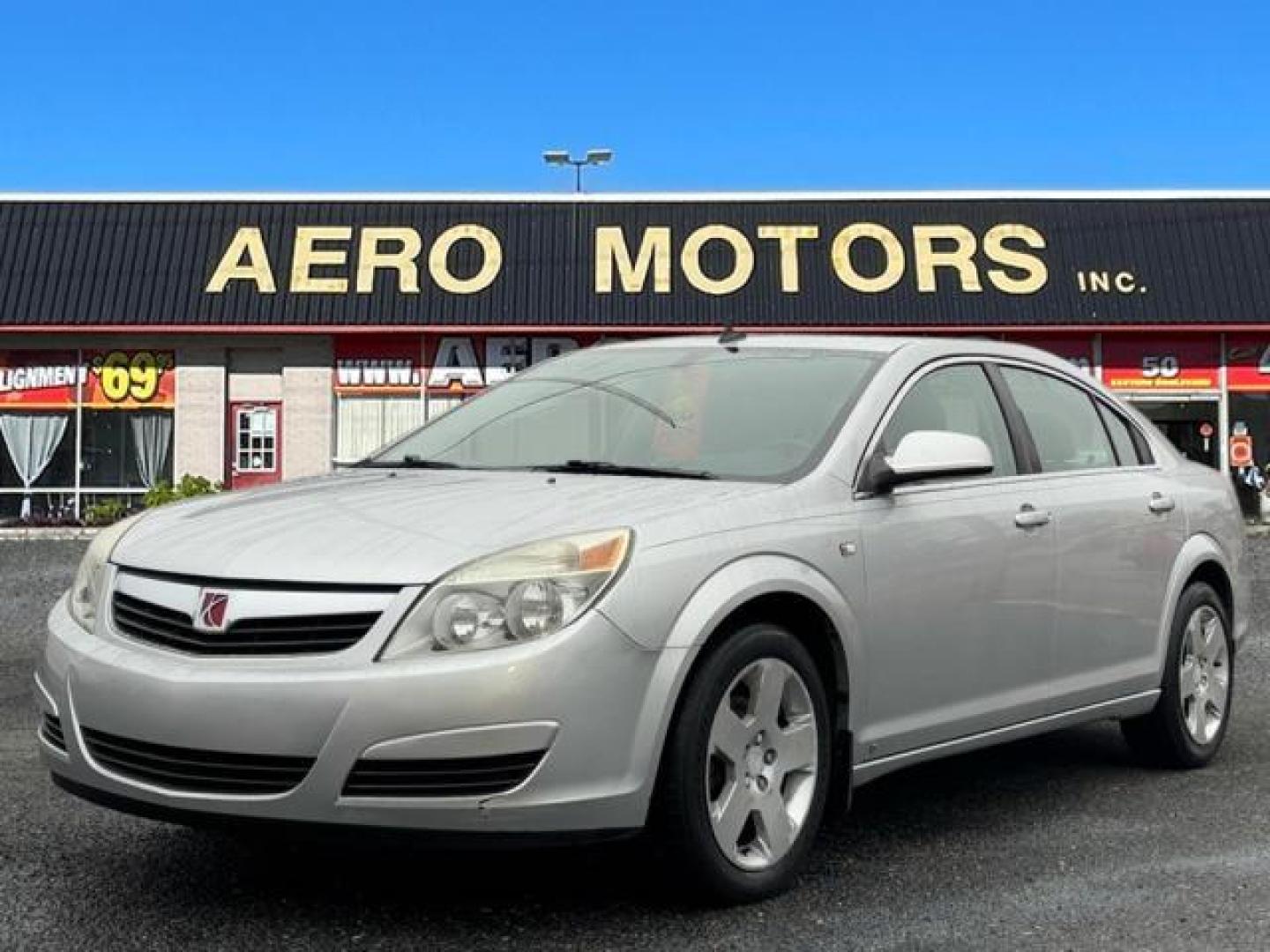 2009 Silver Saturn Aura XE (1G8ZS57B99F) with an 2.4L 4 Cylinder Sequential-Port F.I. engine, Automatic transmission, located at 50 Eastern Blvd., Essex, MD, 21221, (410) 686-3444, 39.304367, -76.484947 - Photo#0