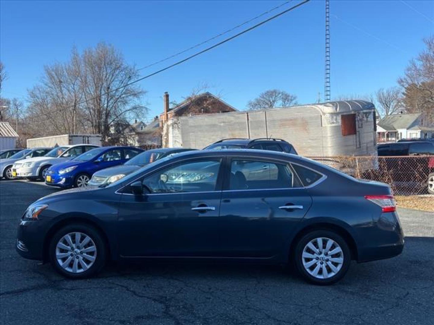 2013 Blue Nissan Sentra SV (3N1AB7AP8DL) with an 1.8L 1.8L I4 130hp 128ft. lbs. Sequential-Port F.I. engine, CVT transmission, located at 50 Eastern Blvd., Essex, MD, 21221, (410) 686-3444, 39.304367, -76.484947 - Photo#1