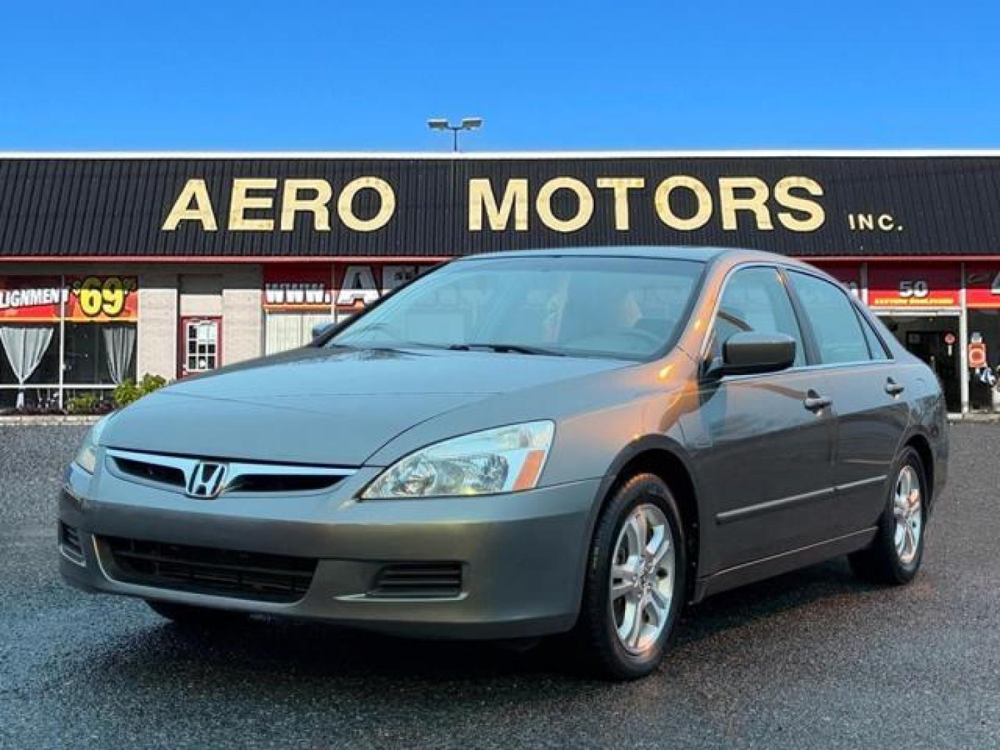 2006 Gray Honda Accord EX w/Leather (1HGCM568X6A) with an 2.4L 4 Cylinder Fuel Injected engine, Automatic transmission, located at 50 Eastern Blvd., Essex, MD, 21221, (410) 686-3444, 39.304367, -76.484947 - Photo#0