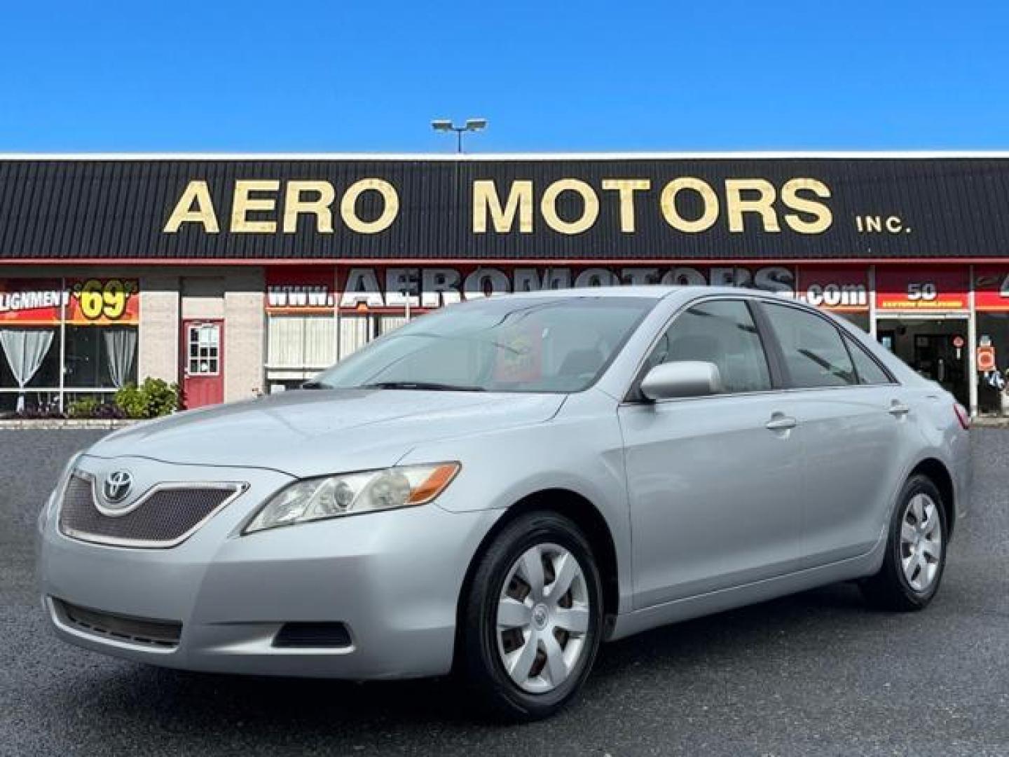 2007 Silver Toyota Camry LE (JTNBE46K073) with an 2.4L 4 Cylinder Fuel Injected engine, 5-Speed Automatic transmission, located at 50 Eastern Blvd., Essex, MD, 21221, (410) 686-3444, 39.304367, -76.484947 - Photo#0