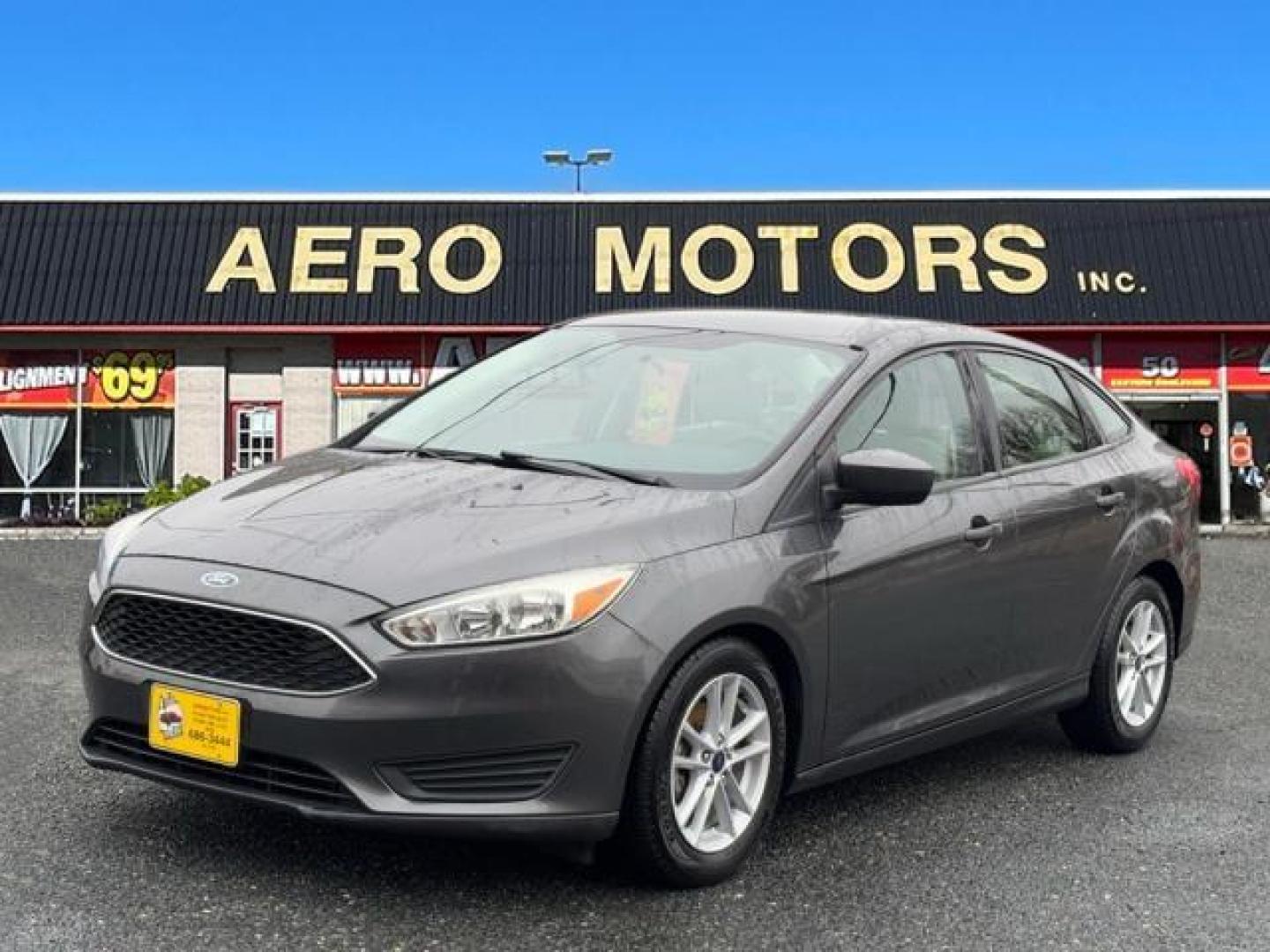 2018 Gray Ford Focus SE (1FADP3F26JL) with an 2.0L 4 Cylinder Fuel Injected engine, Automatic transmission, located at 50 Eastern Blvd., Essex, MD, 21221, (410) 686-3444, 39.304367, -76.484947 - Photo#0