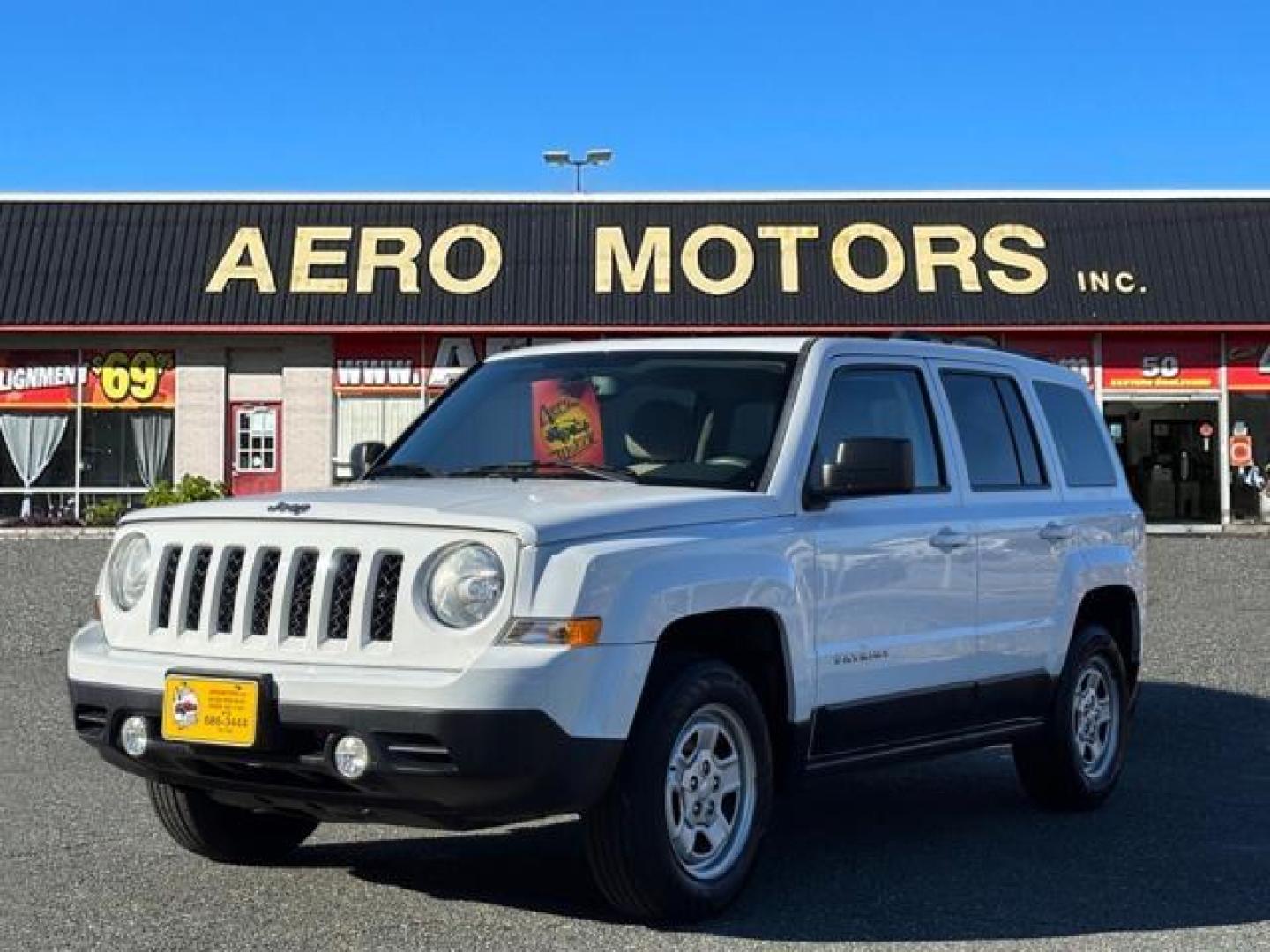 2014 White Jeep Patriot Sport (1C4NJRBB5ED) with an 2.4L 4 Cylinder Sequential-Port F.I. engine, 4X4 transmission, located at 50 Eastern Blvd., Essex, MD, 21221, (410) 686-3444, 39.304367, -76.484947 - Photo#0