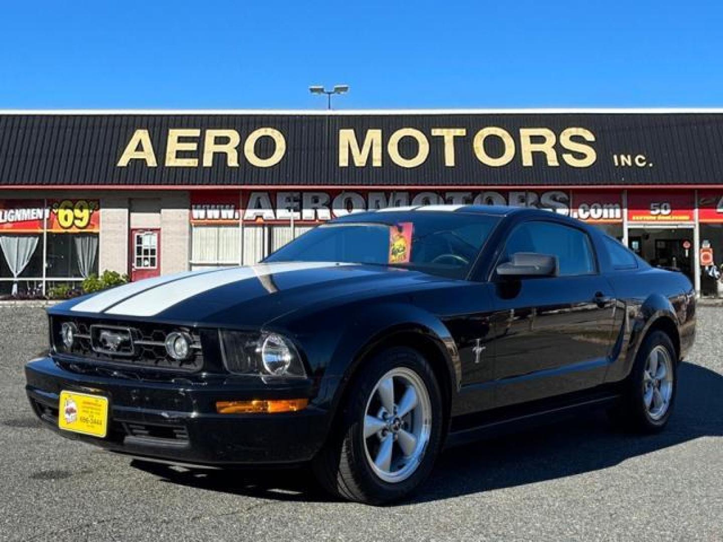 2007 Black Ford Mustang V6 Premium (1ZVFT80NX75) with an 4.0L 4.0L V6 210hp 240ft. lbs. Fuel Injected engine, Automatic transmission, located at 50 Eastern Blvd., Essex, MD, 21221, (410) 686-3444, 39.304367, -76.484947 - Photo#0